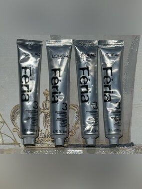 NWT 4 Loreal Feria #3 Bonding Care Complex After Color Conditioner 1.7 oz